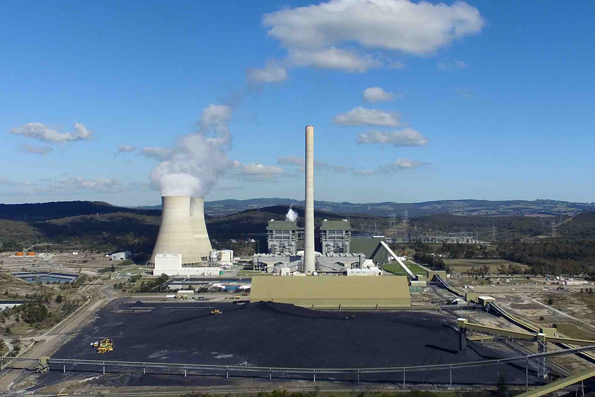 A general view of the Mt Piper coal fired power station near expansion