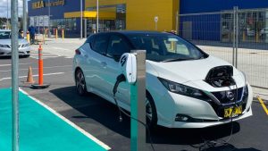 An EV charging at Canberra Ikea. Source: Ikea