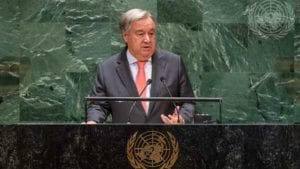 UN Secretary general Antonio Guterres. (Credit: United Nations).