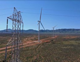Port August Renewable Energy Park turbines and transmission lines