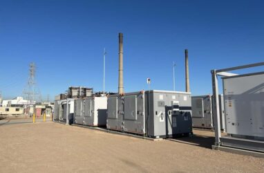 Torrens battery and gas flue stacks