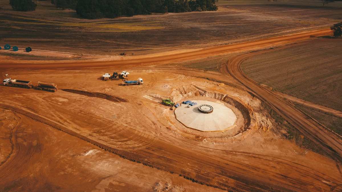 Concrete poured at Flat Rocks wind farm as turbine parts hit the road