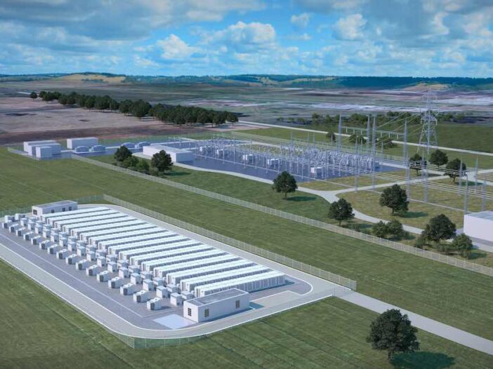 render of latrobe valley big battery morwell Victoria